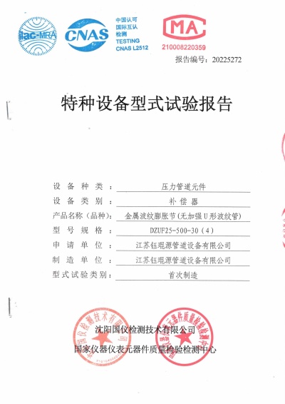 特种设备型式试验报告